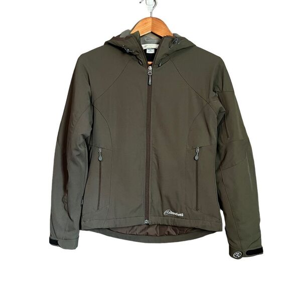 Cloudveil green zip up coat. Size x small - Picture 1 of 11